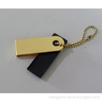 New Metal Min Slim Swivel USB Flash Stick with Customized Logo